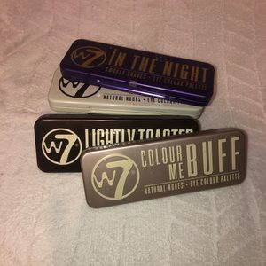 🌹 4 USED W7 eyeshadow pallets gently used